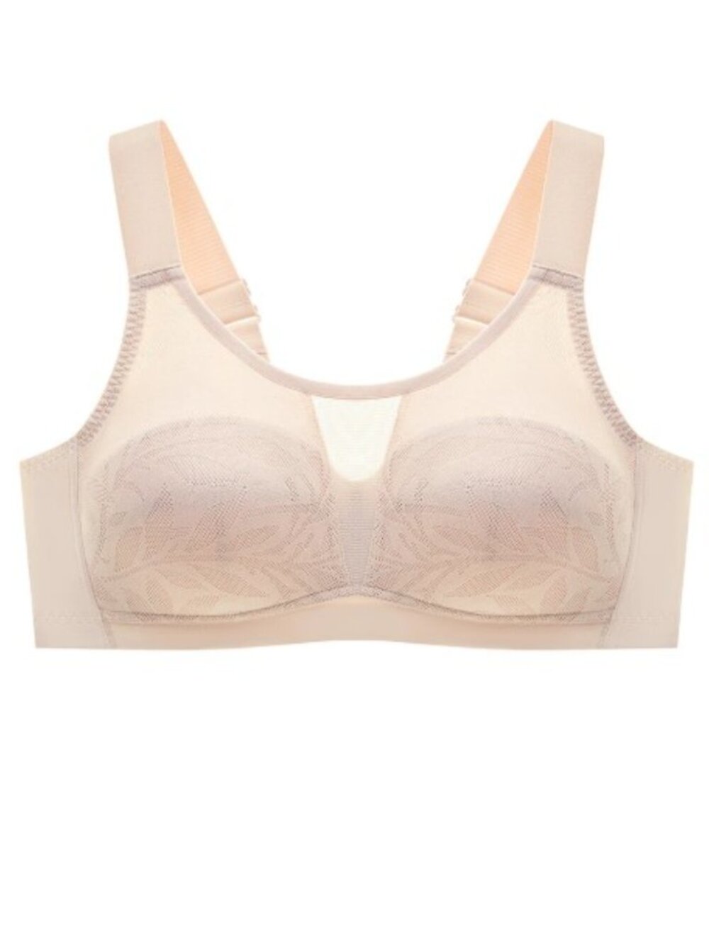 Light Support Lace Wireless Bra - Soft Nude